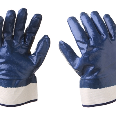 luva nitrílica- punho de segurança